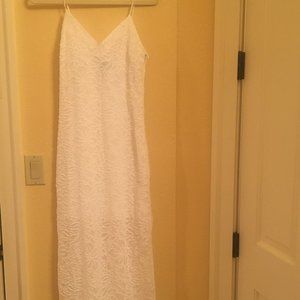 Nikki Reed Floor Length White Dress